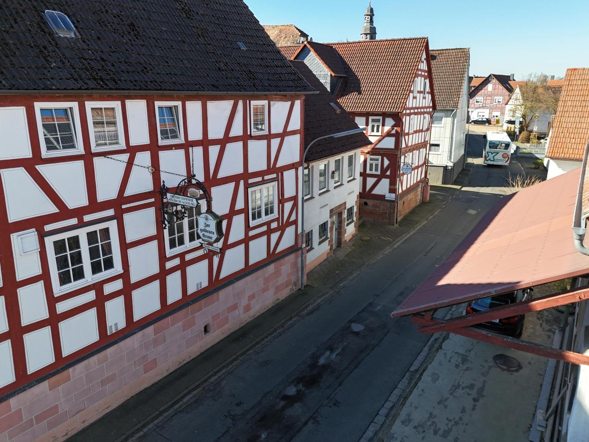 Zur Goldenen Krone Pension Stadtallendorf Eksteriør bilde